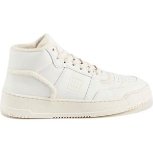 Copenhagen Studios, Schoenen, Dames, Wit, 36 EU, Leer, Witte Cream Leren Sneakers