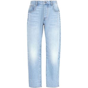 Armani Exchange, Jeans, Heren, Blauw, W31, Katoen, Straight Jeans