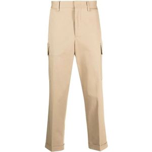 Etro, Broeken, Heren, Beige, S, Cropped Broeken