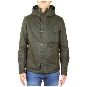 Barbour, Jassen, Heren, Groen, L, Katoen, Kevlar Wax Katoenen Jas