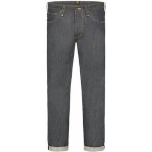 Lee, Premium Standard Fit Jeans met Japanse Selvedge en gerecycled stof Blauw, Heren, Maat:W36