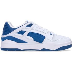 Puma, Schoenen, Heren, Wit, 43 EU, Wit/Blauwe Sneakers