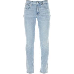 7 For All Mankind, Slim-fit Jeans Blauw, Heren, Maat:W34