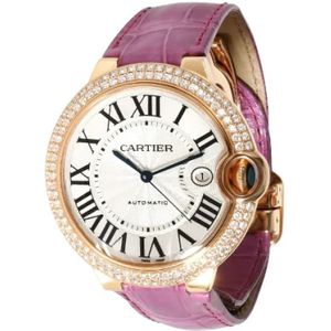 Cartier, Accessoires, Dames, Wit, ONE Size, Rose Gold watches