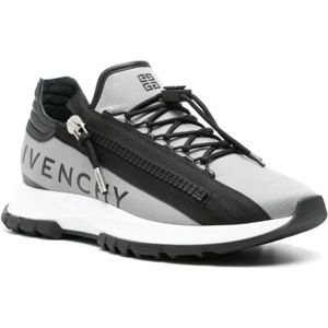 Givenchy, Schoenen, Heren, Grijs, 42 EU, Nylon, Grijze Spectre Lage Hardloopschoenen