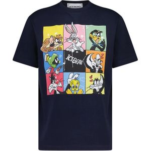 Iceberg, Looney Tunes Print T-Shirt Blauw, Heren, Maat:S