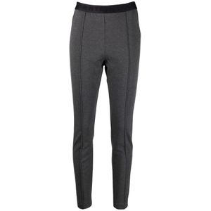 Tommy Hilfiger, Dames Leggings met Logo in de Taille Grijs, Dames, Maat:S