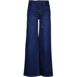 Lois, Jeans, Dames, Blauw, W28 L32, Katoen, Blauwe Palazzo Jeans