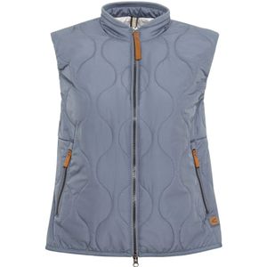 Camel Active, Korte gewatteerde bodywarmer van gerecycled polyester Blauw, Dames, Maat:M