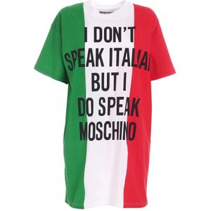 Moschino, Multicolor Korte Jurk, Italia Tdress Veelkleurig, Dames, Maat:XS