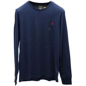 Ralph Lauren Pre-owned, Pre-owned Cotton tops Blauw, Dames, Maat:M