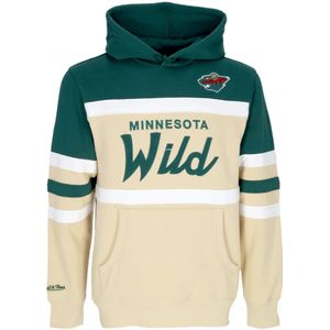 Mitchell & Ness, Sweatshirts & Hoodies, Heren, Veelkleurig, S, Katoen, Minnesota Wild Hockey Team Hoodie