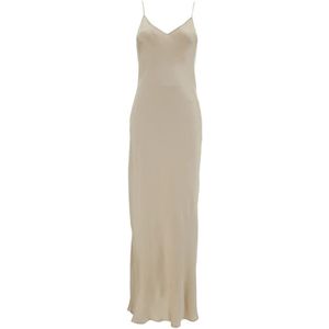 Antonelli Firenze, Maxi Kleedjes Beige, Dames, Maat:S