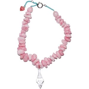 Acne Studios, Roze Fn-Ux-Jewe 000364 Sieraden Roze, Dames, Maat:ONE Size