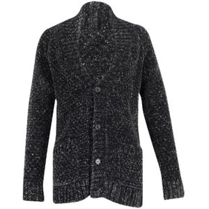 Saint Laurent Vintage, Pre-owned, Dames, Zwart, L, Tweed, Tweedehands gebreide kleding en sweatshirt