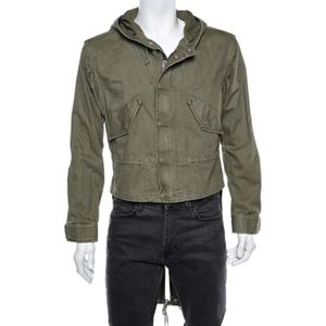 Yves Saint Laurent Vintage, Pre-owned, Dames, Groen, S, Katoen, Pre-owned Cotton outerwear