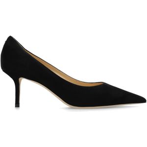 Jimmy Choo, Schoenen, Dames, Zwart, 36 EU, Suède, Liefdes suède pumps