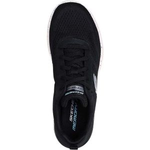 Skechers, Schoenen, Dames, Zwart, 39 EU, Textiele Sneakers voor Dames