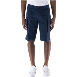 Timberland, Popeline Shorts Blauw, Heren, Maat:W34