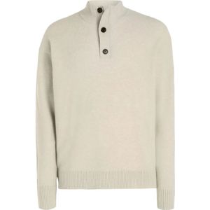 Calvin Klein, Sweatshirts & Hoodies, Heren, Wit, L, Wol, Sweatshirts