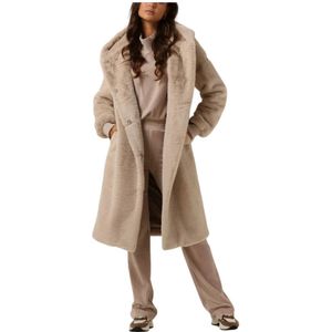 Moscow, Jassen, Dames, Beige, M, Faux Fur Jas Ecru