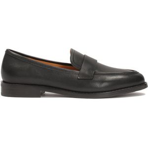 Kazar, Schoenen, Dames, Zwart, 37 EU, Leer, Zwarte loafers in minimalistische stijl