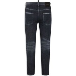 Dsquared2, Jeans, Heren, Zwart, 4Xl, Katoen, Slim-fit Jeans