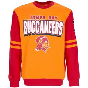 Mitchell & Ness, Sweatshirts & Hoodies, Heren, Oranje, S, NFL All Over Crew Sweatshirt
