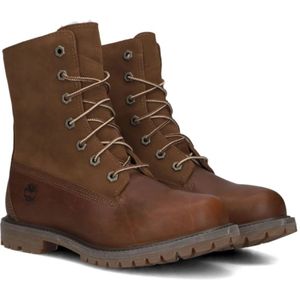 Timberland, Schoenen, Dames, Bruin, 41 1/2 EU, Suède, Teddy Fleece Veterschoenen