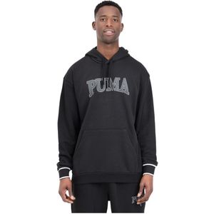 Puma, Sweatshirts & Hoodies, Heren, Zwart, XL, Zwarte capuchontrui Puma Squad
