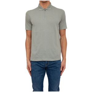 Corneliani, Tops, Heren, Groen, L, Katoen, Polo Shirt