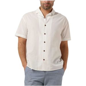 Anerkjendt, Overhemden, Heren, Wit, XL, Katoen, Heren Seersucker Shirt in Off-White