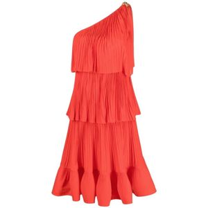 Lanvin, Kleedjes, Dames, Rood, S, Polyester, Zomerjurk