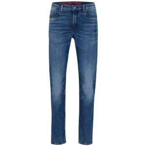 Hugo Boss, Jeans, Heren, Blauw, W33 L32, Klassieke Jeans