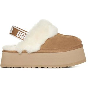 Ugg, Schoenen, Dames, Bruin, 39 EU, Wol, Funkette Slippers