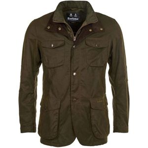 Barbour, Jassen, Heren, Groen, L, Katoen, Groene Outdoor Avontuur Jas