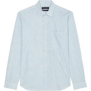 Marc O'Polo, Overhemden, Heren, Blauw, XL, Gewoon overhemd