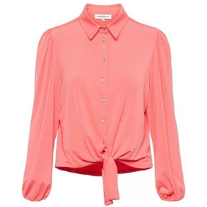 &Co Woman, Blouses & Shirts, Dames, Roze, M, Polyester, Laila Flamingo Blouse