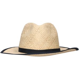 Tommy Hilfiger, Accessoires, Dames, Beige, ONE Size, Strand Zomer Stro Fedora Hoed