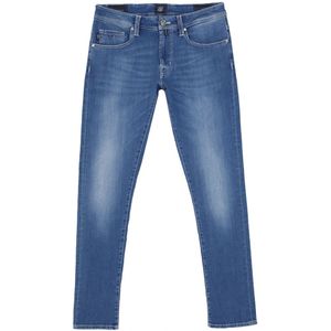 Tramarossa, Leonardo Zip Superstretch Jeans Blauw, Heren, Maat:W34