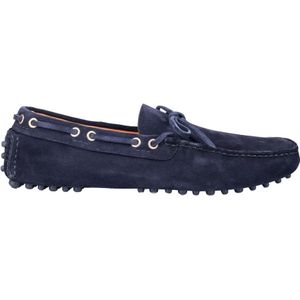 Car Shoe, Leren Loafers voor Warm Weer Blauw, Heren, Maat:41 1/2 EU