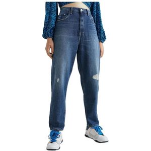 Tommy Jeans, Jeans, Dames, Blauw, W27 L30, Denim, Mom Jeans