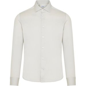 Sonrisa, Overhemden, Heren, Wit, XL, Katoen, Italiaans Katoenen Shirt
