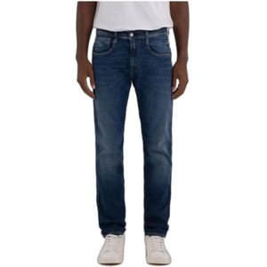 Replay, Slim-fit Jeans Blauw, Heren, Maat:W29 L32