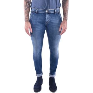 Dondup, Skinny Denim Jeans voor Heren Blauw, Heren, Maat:W33