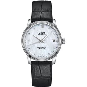 Mido, Baroncelli III Chronometer SI Lady Wit, Dames, Maat:ONE Size