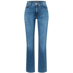 Mac, Boot Fringe Jeans - Medium Blue Blauw, Dames, Maat:2XL