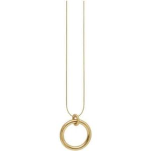 Dansk Copenhagen, Accessoires, Dames, Geel, ONE Size, Verstelbare Chunky Ring Ketting Goud