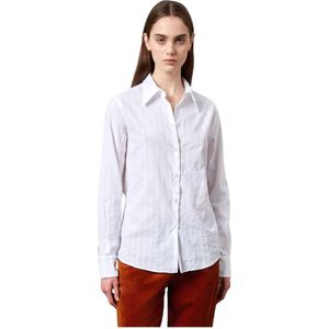 Massimo Alba, Blouses & Shirts, Dames, Wit, XL, Katoen, Vivien Regular Fit Overhemd