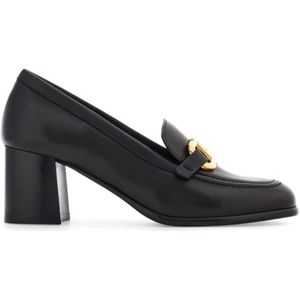 Salvatore Ferragamo, Schoenen, Dames, Zwart, 38 EU, Leer, Zwarte Pumps voor Vrouwen